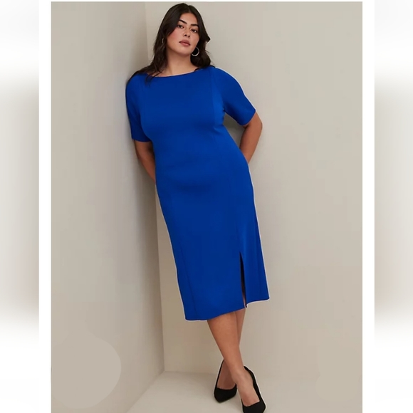 Studio Cupro Bodycon Dress - Picture 2 of 6